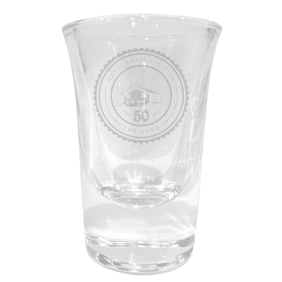 Big Pink 50 Laser Engraved Shot Glass