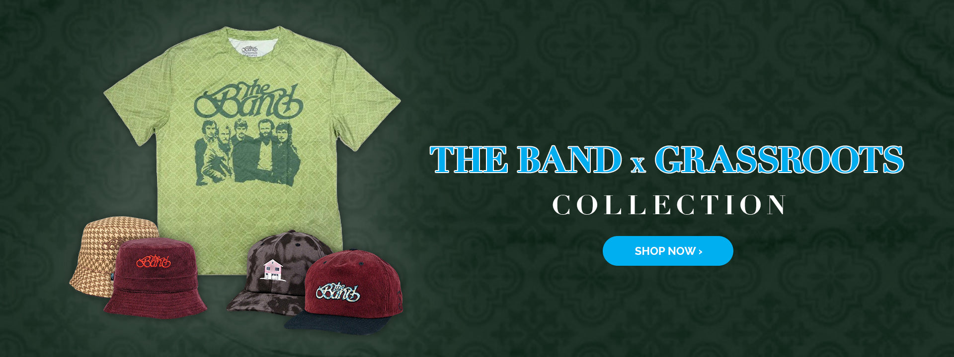 The Band and Grassroots collaboration collection. Shop now.