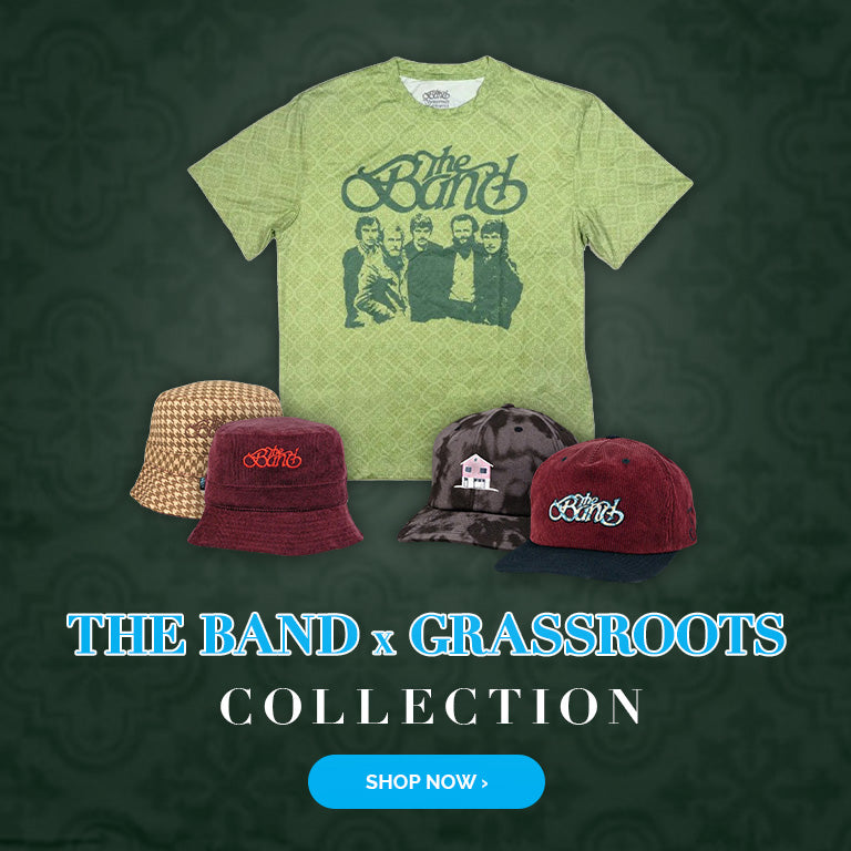 The Band and Grassroots collaboration collection. Shop now.