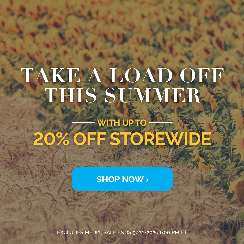 Take a load off this summer with up to 20% off storewide. Shop Now. Excludes media. Sale ends 5/22/2026 6:00PM ET