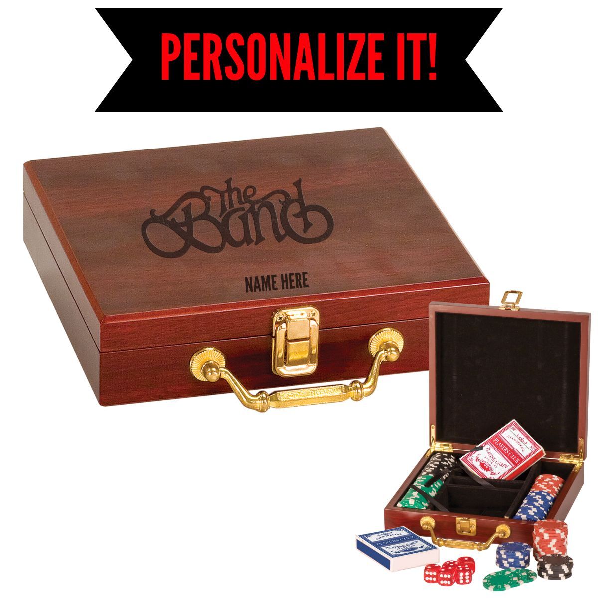 Curved Logo Deluxe Poker Set