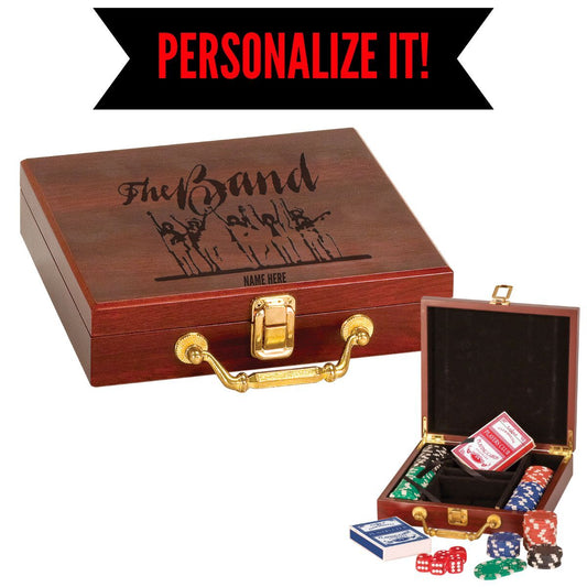 Last Waltz Silhouette Logo Deluxe Poker Set