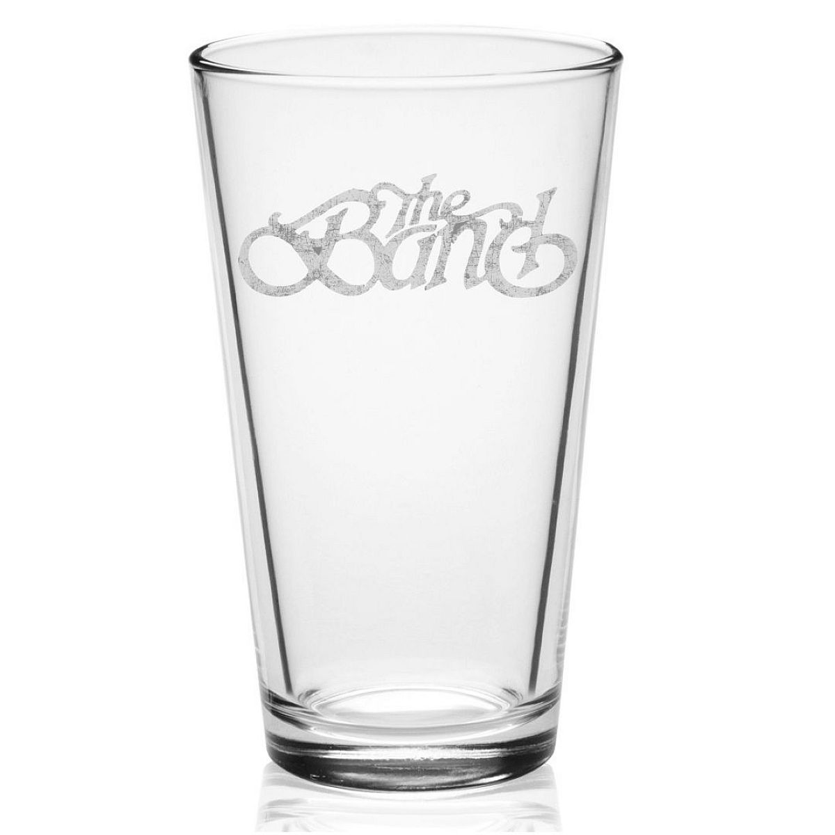 Distressed Logo Etched Pint Glass