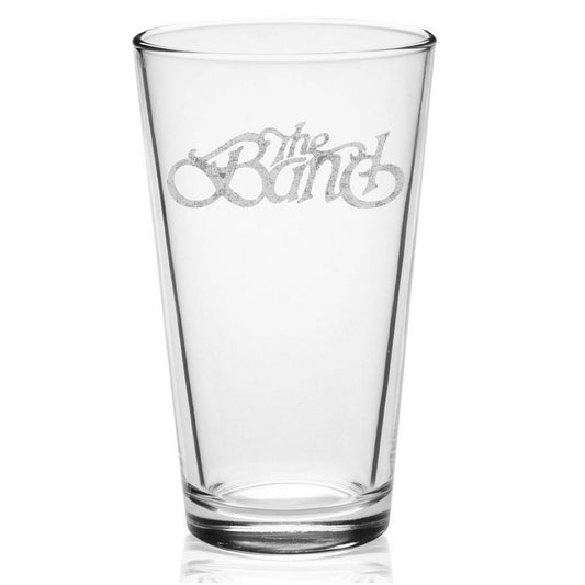 Distressed Logo Etched Pint Glass