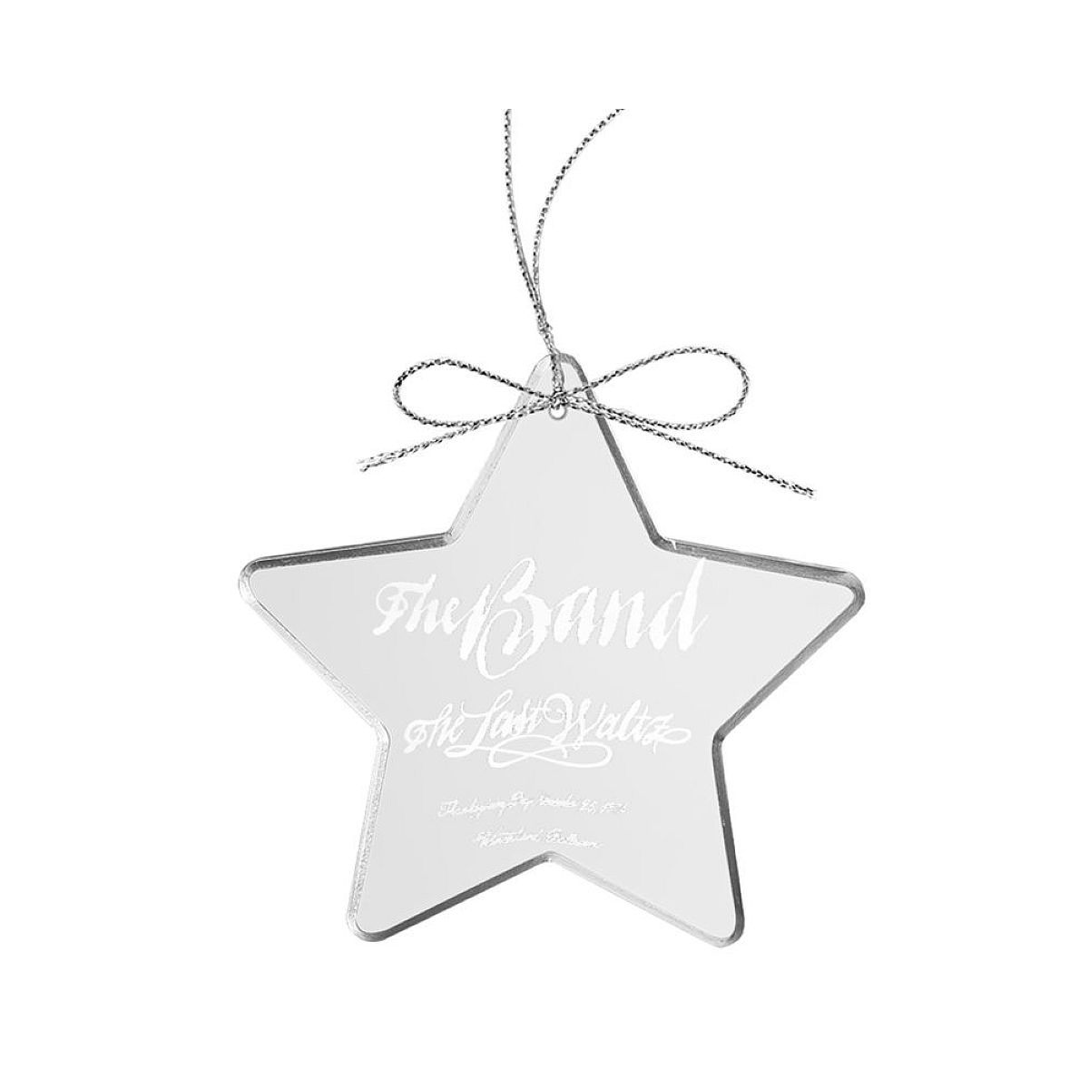 The Last Waltz Star Laser-Etched Glass Ornament