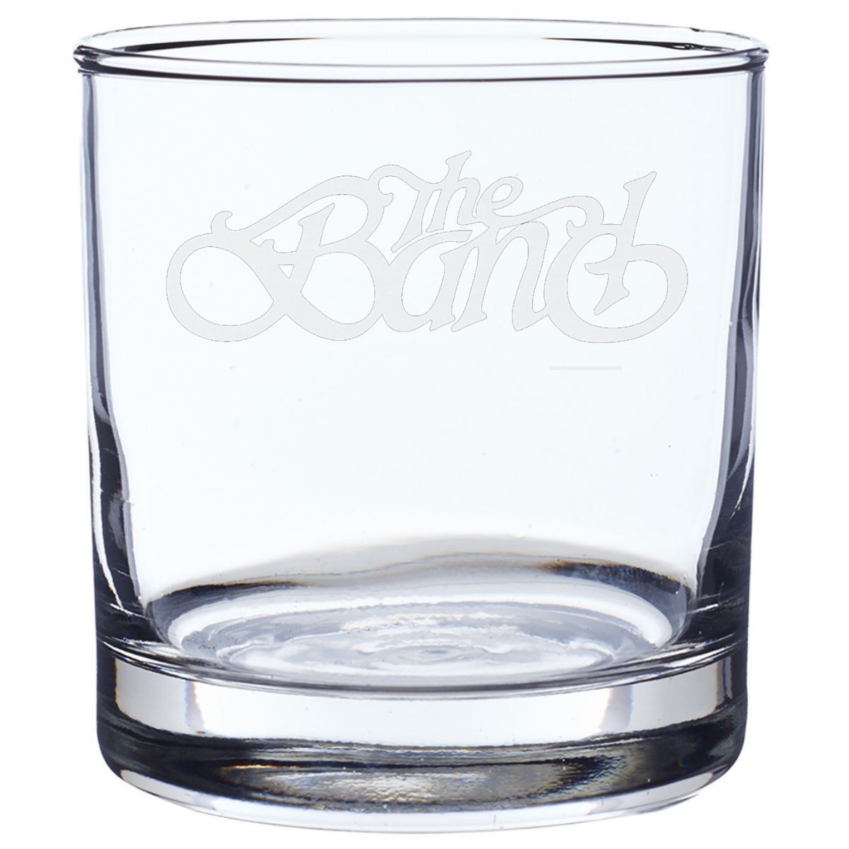 Curved Logo Laser-Etched Rocks Glass