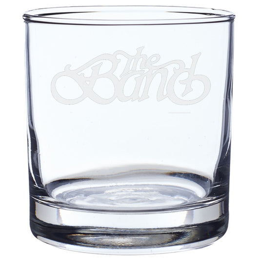 Curved Logo Laser-Etched Rocks Glass