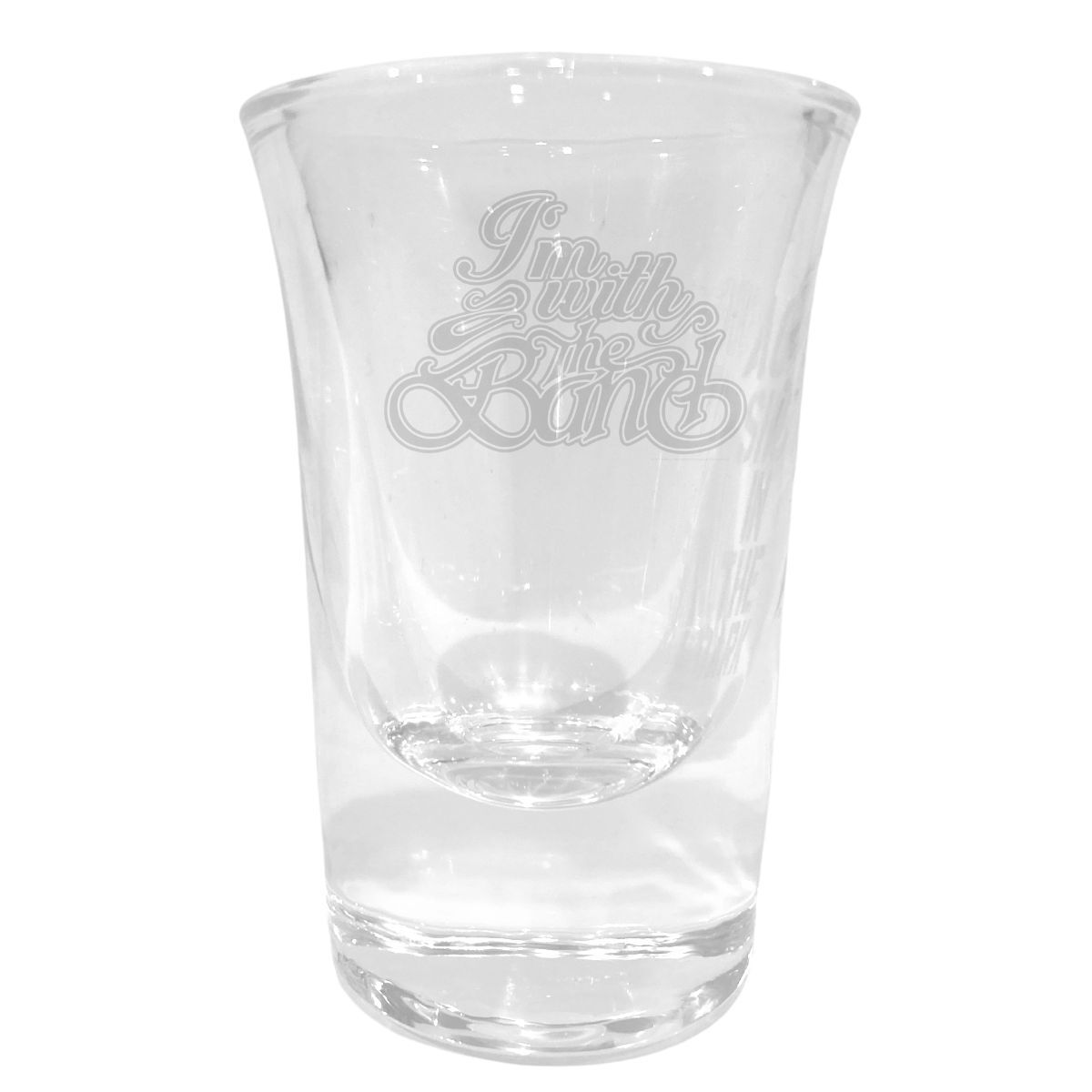 I'm With The Band Laser Engraved Shot Glass