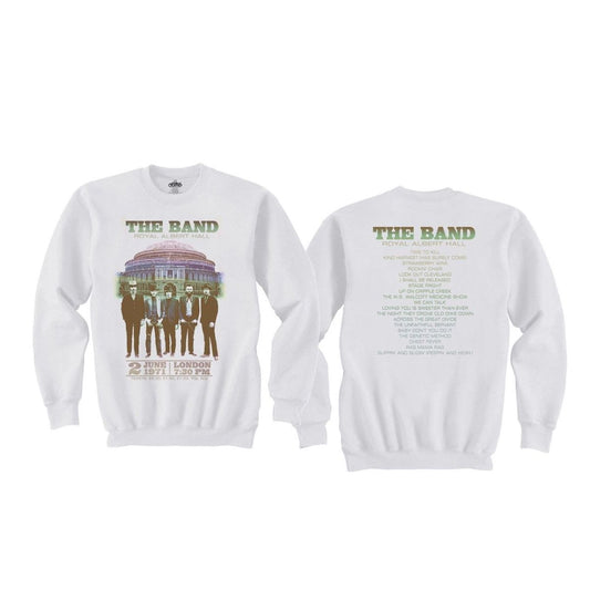 The Band Live at Royal Albert Hall 1971 White Crewneck Sweatshirt